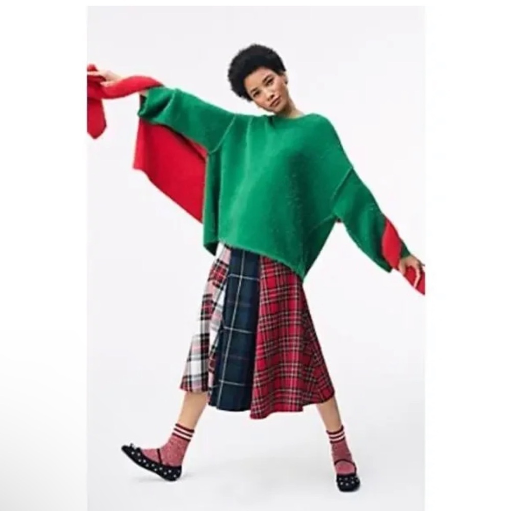 Free People Harrison Bunny Fuzzy Pullover Crewneck Sweater